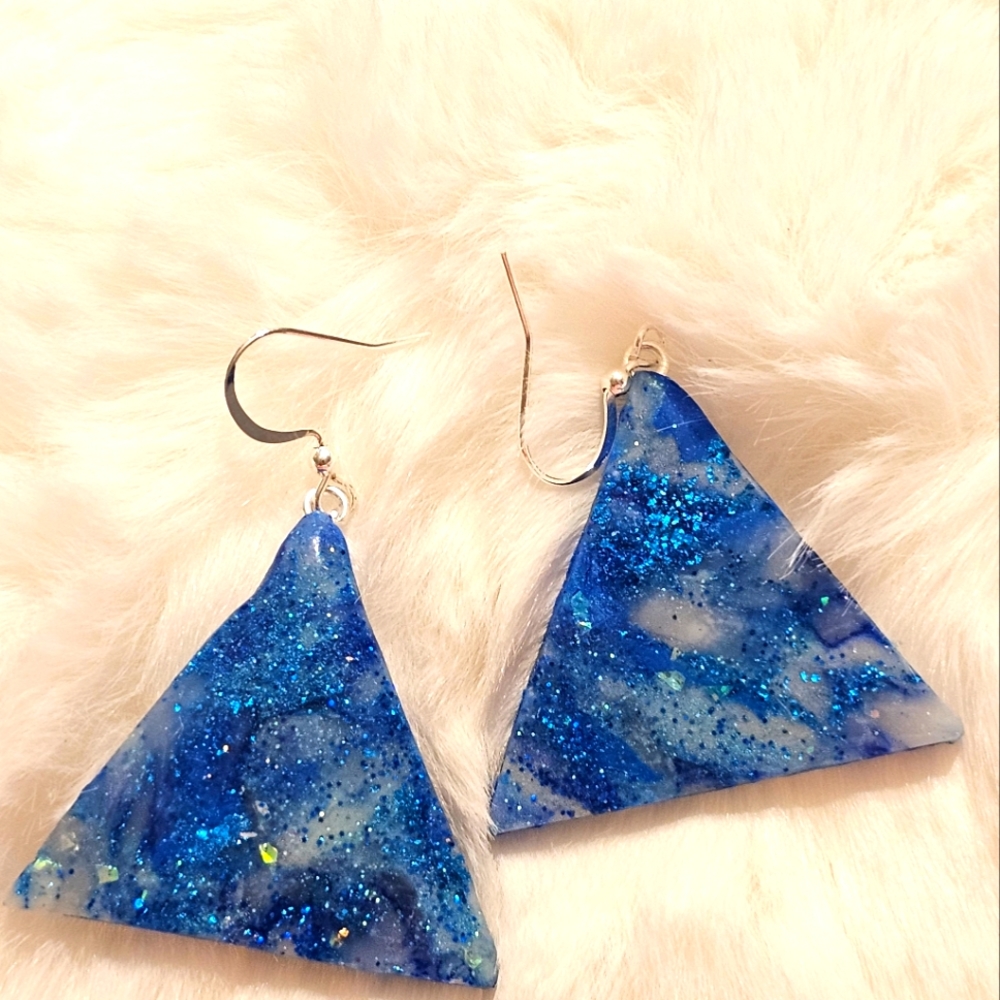Polymer clay earrings.
